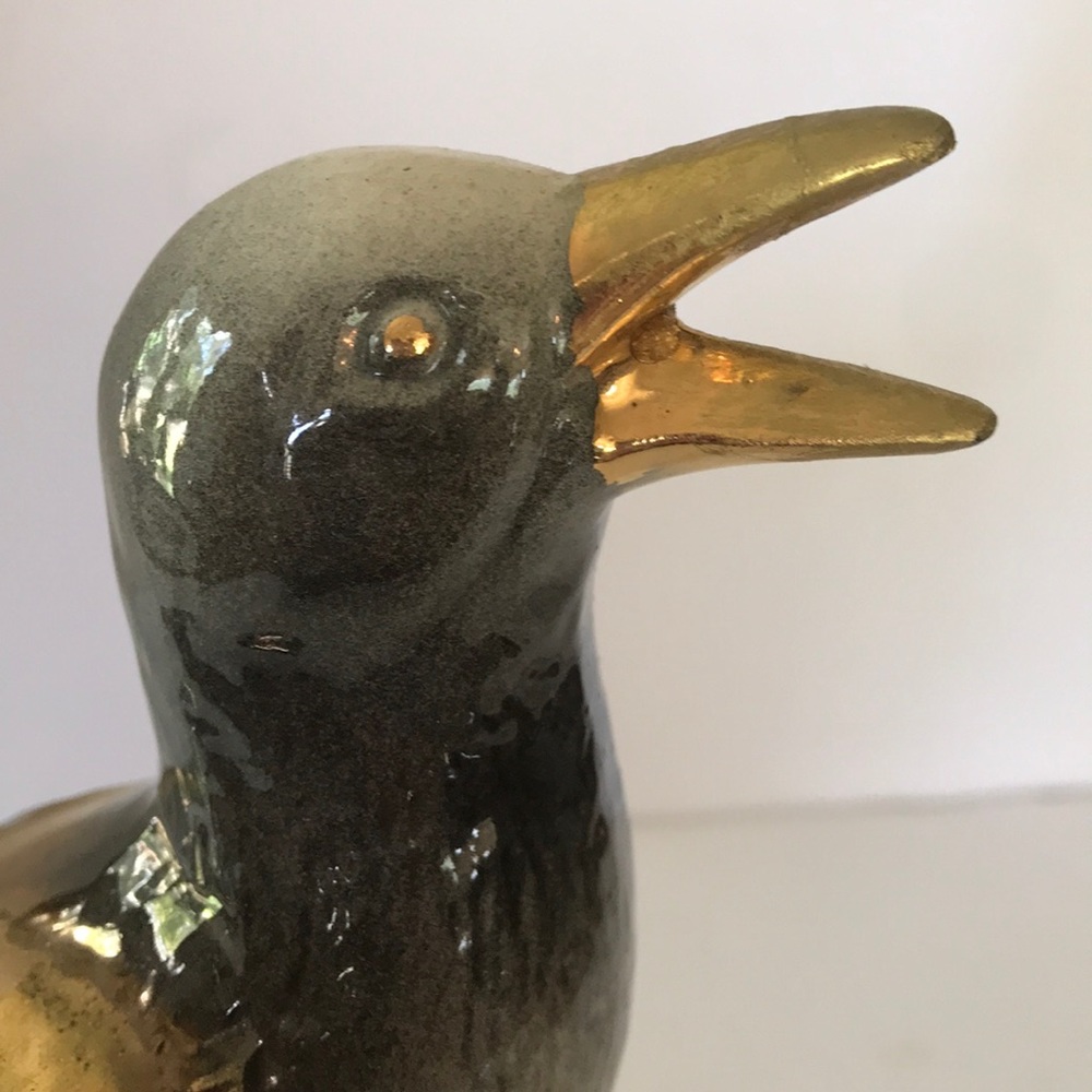 Ceramic Bird Perched on Tree - Picture 9 of 9
